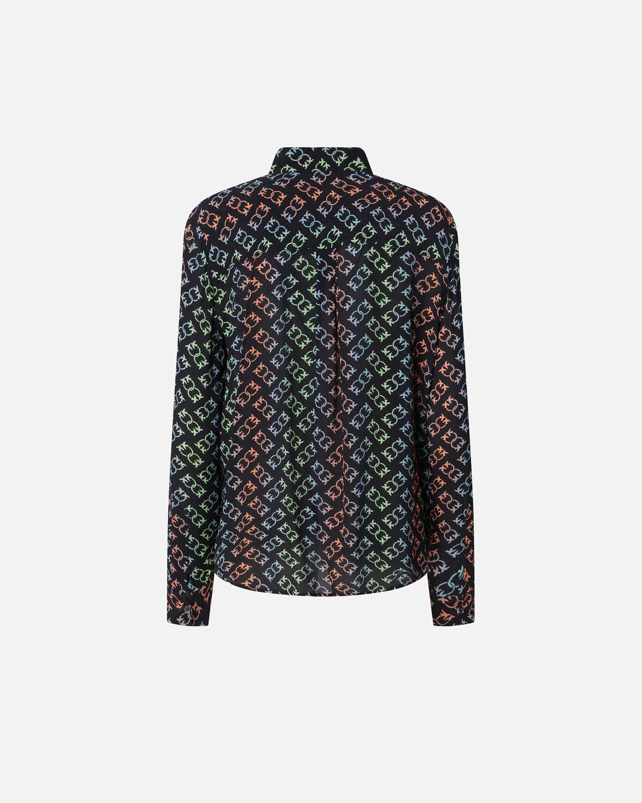 Camisa clásica de crepé con logotipo Monogram - Imagen 2