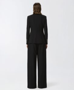 Alternative view of Blazer con tela técnica negra