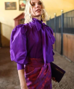 Alternative view of CAMISA LAMO MORADO PANAMBI