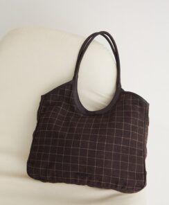 BOLSO MAXI TOTE ACABADOS PIEL MARRÓN YERSE