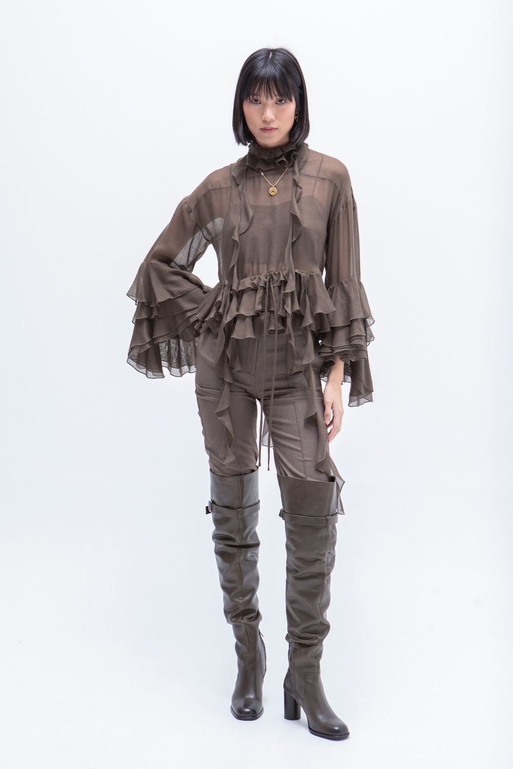 BLUSA VOLANTES GVL MASAVI - Imagen 2