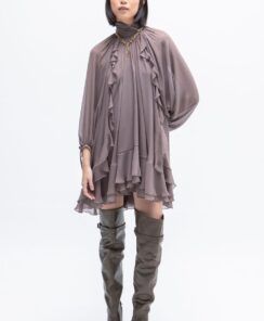 Alternative view of VESTIDO CORTO VOLANTES CAPRI MASAVI