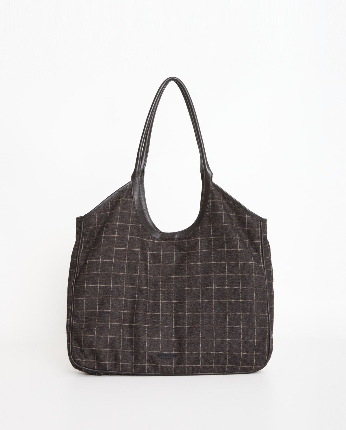 BOLSO MAXI TOTE ACABADOS PIEL MARRÓN YERSE - Imagen 4