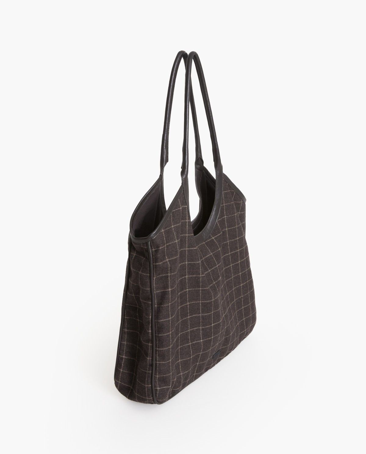 BOLSO MAXI TOTE ACABADOS PIEL MARRÓN YERSE - Imagen 5