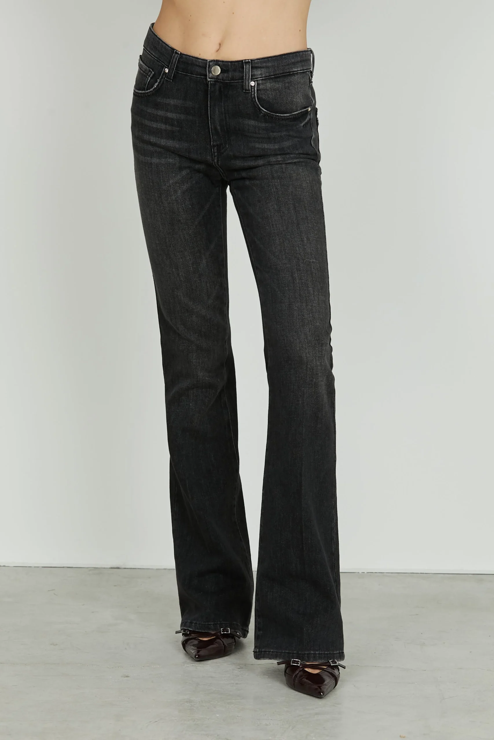 DENIM NEGRO ACAMPANADO RELISH - Imagen 3