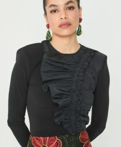 Alternative view of CAMISA NEGRA PANAMBI ARTIA