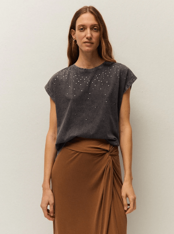 CAMISETA SYSTEMACTION TACHAS GRIS