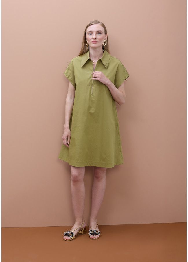 vestido-camisero-corto-manga-corta KAKI.jpg