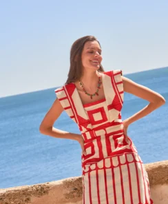 Alternative view of Vestido Amaranto Panambi