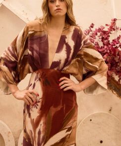 VESTIDO VIVANT FLORAL MAGNOLIA KOBUS